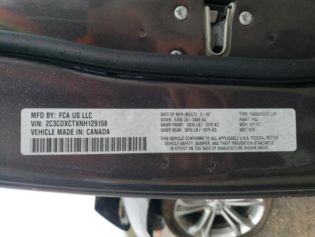2022 DODGE CHARGER R/ 2C3CDXCTXNH129158