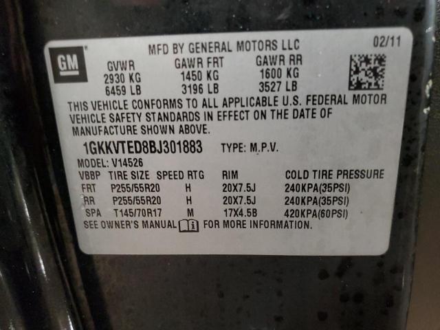 1GKKVTED8BJ301883 GMC Acadia Denali
