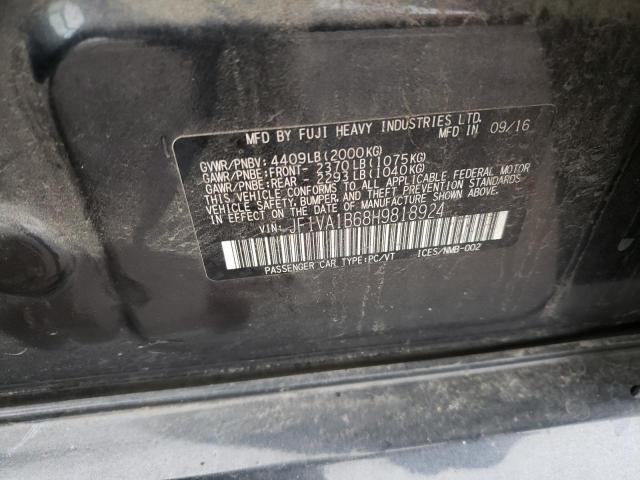 JF1VA1B68H9818924 Subaru WRX