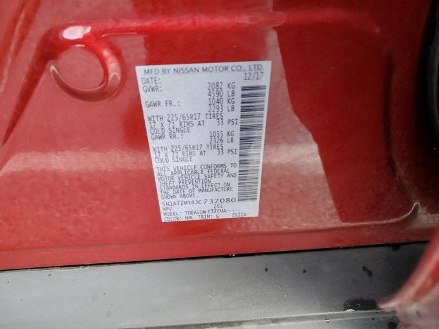 5N1AT2MT4JC737080 Nissan ROGUE S