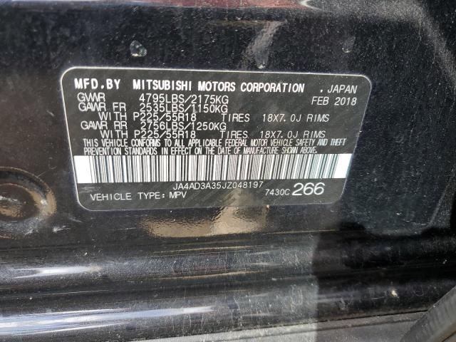 2018 MITSUBISHI OUTLANDER JA4AD3A35JZ048197