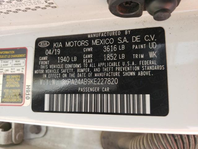 3KPA24AB9KE227820 KIA RIO S