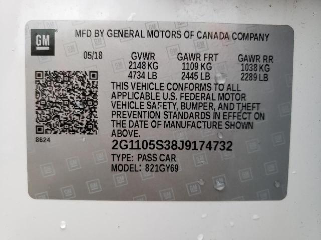 2018 CHEVROLET IMPALA LT - 2G1105S38J9174732
