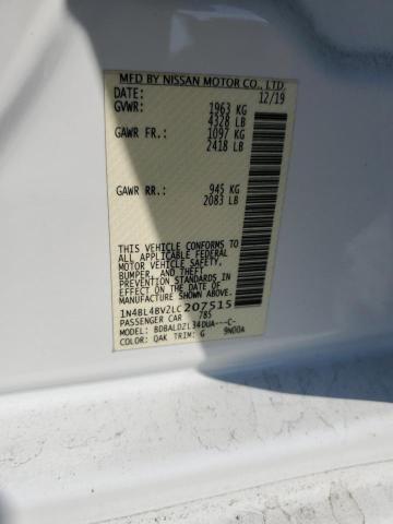 2020 NISSAN ALTIMA S 1N4BL4BV2LC207515