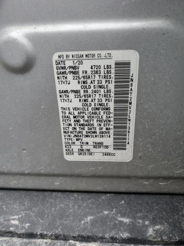 2020 NISSAN ROGUE S JN8AT2MV2LW139114