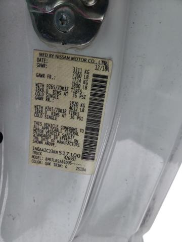 1N6AA1CJ3KN517100 Nissan TITAN S