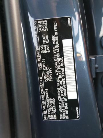2022 VOLVO XC60 B5 MO YV4L12RKXN1940248