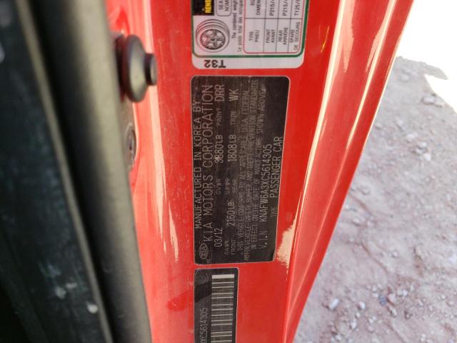 KNAFW6A3XC5614305 KIA FORTE SX