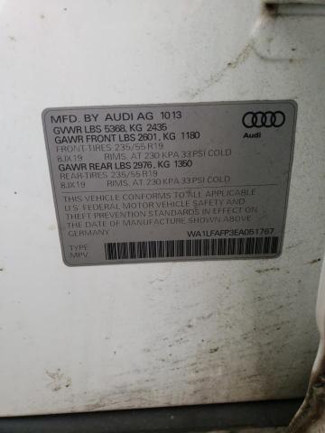 VIN WA1LFAFP3EA051767 2014 Audi Q5, Premium Plus no.12