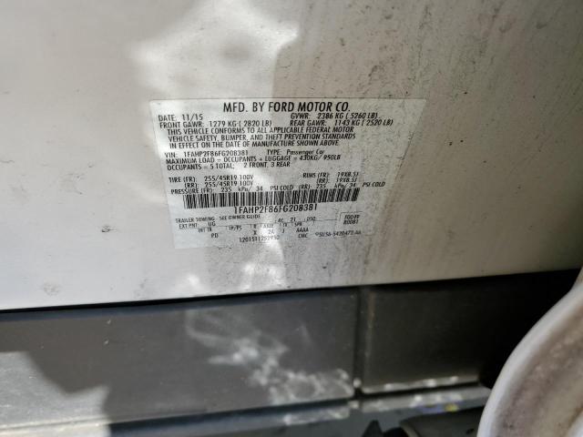 2015 FORD TAURUS LIM - 1FAHP2F86FG208381