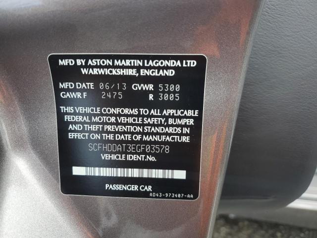 SCFHDDAT3EGF03578 Aston Martin Rapide