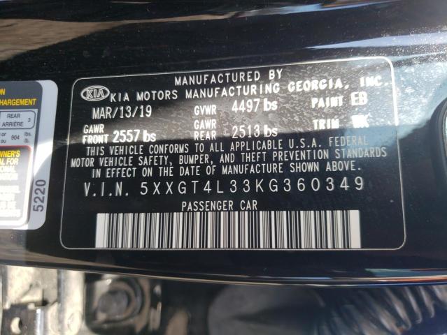 2019 KIA CADENZA LI 5XXGT4L33KG360349