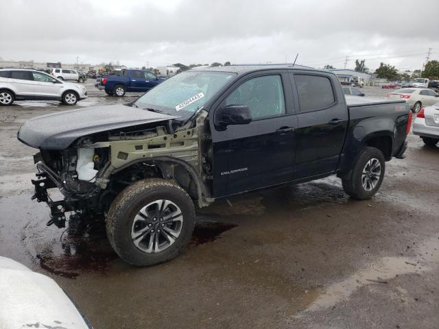 Salvage cars for sale from Copart San Diego, CA: 2021 Chevrolet Colorado Z71