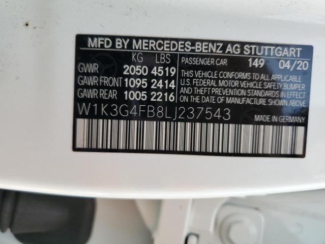 2020 MERCEDES-BENZ A 220 4MAT - W1K3G4FB8LJ237543
