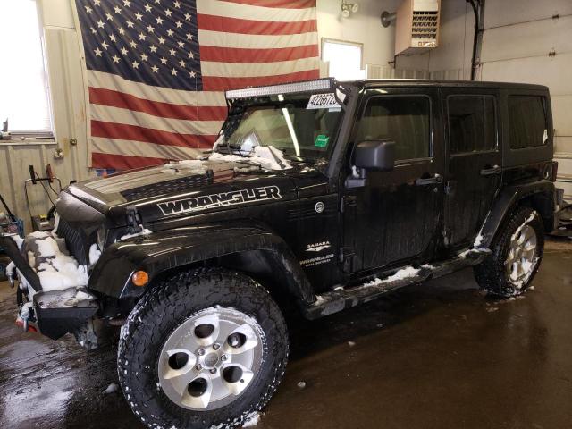 Salvage cars for sale from Copart Lyman, ME: 2013 Jeep Wrangler Unlimited Sahara