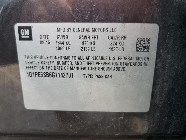 2016 CHEVROLET CRUZE LIMI - 1G1PE5SB6G7142701