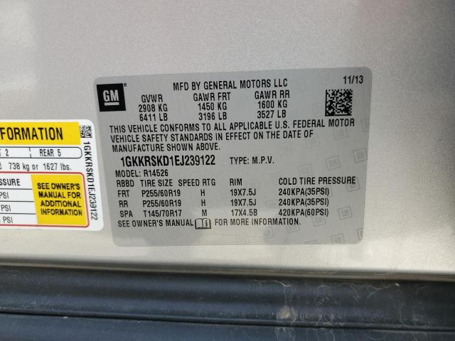 1GKKRSKD1EJ239122 GMC Acadia Slt-2