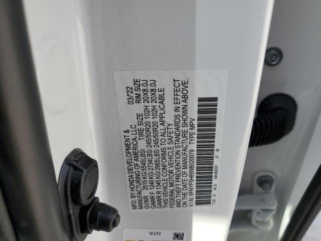 2022 HONDA PILOT TOUR - 5FNYF5H65NB020079
