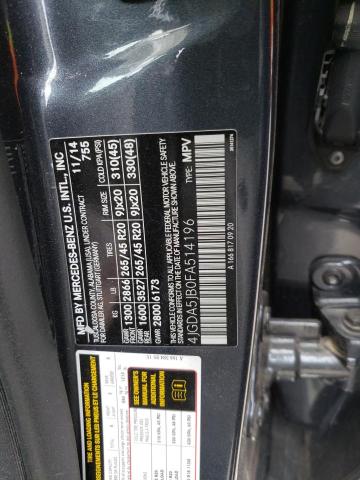 2015 MERCEDES-BENZ ML 350 - 4JGDA5JB0FA514196