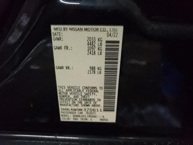 1N4BL4DW5NN370611 Nissan ALTIMA SV