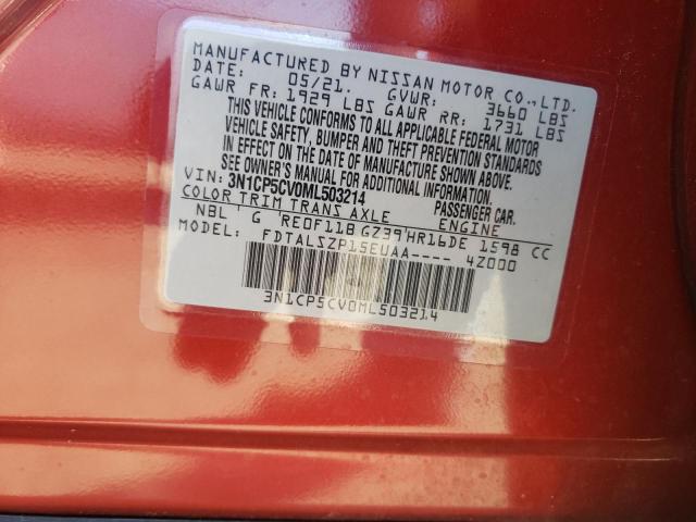 2021 NISSAN KICKS SV - 3N1CP5CV0ML503214