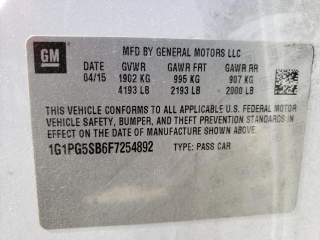 2015 CHEVROLET CRUZE LTZ - 1G1PG5SB6F7254892