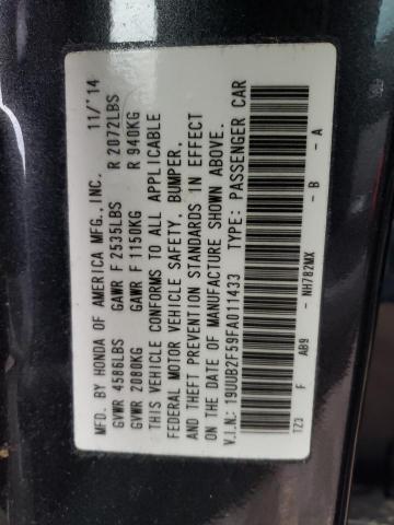 19UUB2F59FA011433 Acura TLX TECH