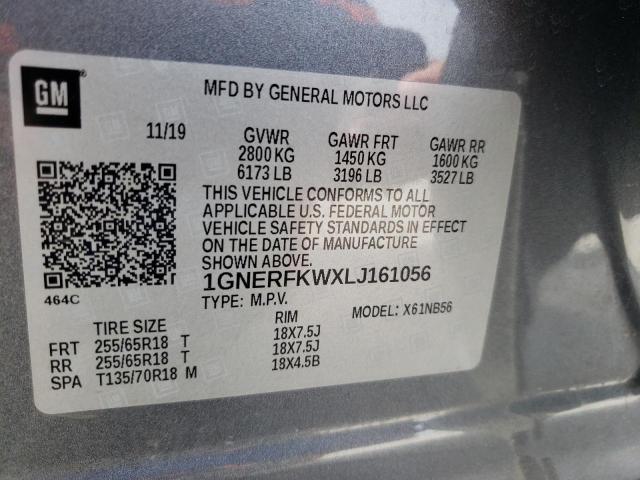 2020 CHEVROLET TRAVERSE L 1GNERFKWXLJ161056