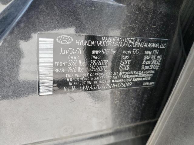2022 HYUNDAI SANTA FE S 5NMS2DAJ5NH375049