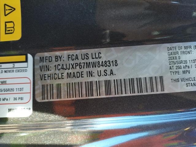 1C4JJXP67MW848318 Jeep Wrangler Unlimited Sahara 4xe