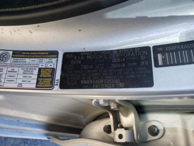 KNAFK4A68F5283190 KIA FORTE LX