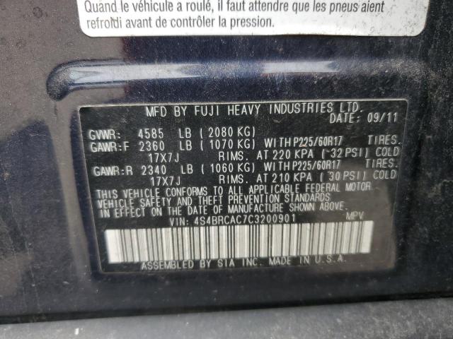 4S4BRCAC7C3200901 Subaru Outback 2.5i