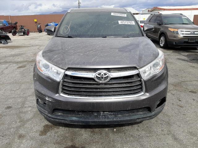 VIN 5TDKKRFH8ES037385 2014 Toyota Highlander, Xle no.5