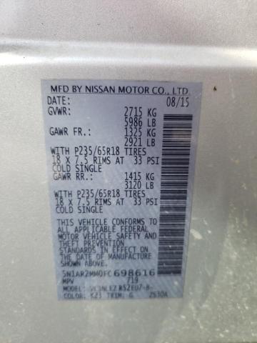 2015 NISSAN PATHFINDER - 5N1AR2MM0FC698616