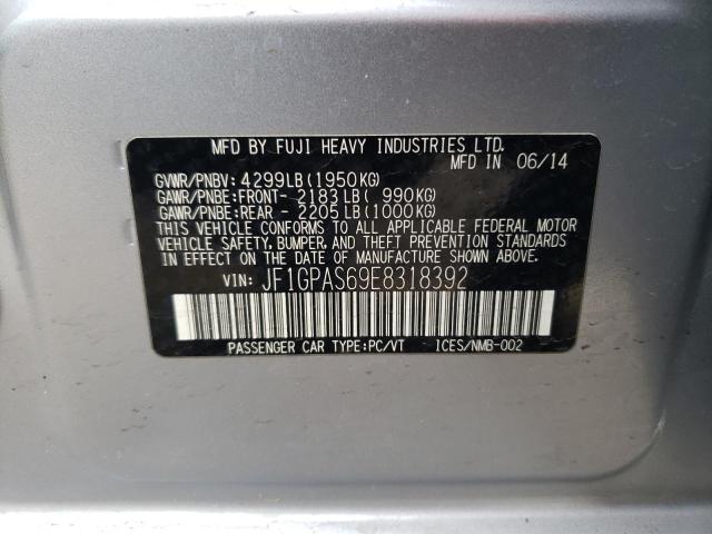 JF1GPAS69E8318392 Subaru Impreza Sport Limited