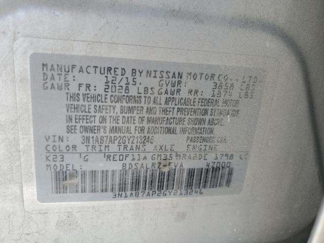 2016 NISSAN SENTRA S - 3N1AB7AP2GY213246