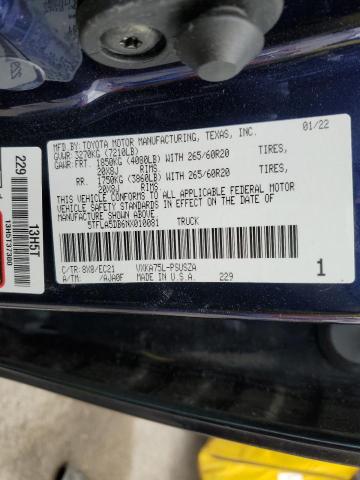 5TFLA5DB6NX010081 Toyota Tundra Crewmax Sr