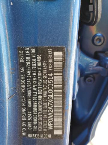 2016 PORSCHE PANAMERA 2 - WP0AA2A7XGL001514