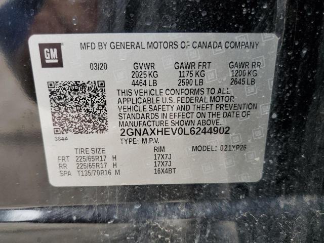 2020 CHEVROLET EQUINOX LS - 2GNAXHEV0L6244902