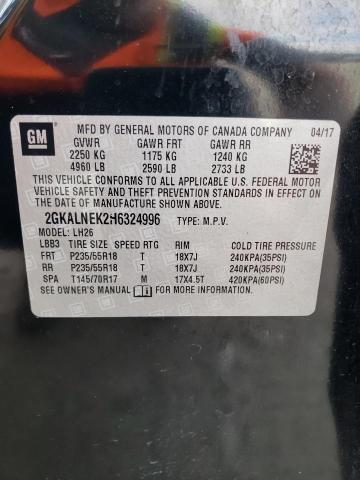 2017 GMC TERRAIN SL - 2GKALNEK2H6324996
