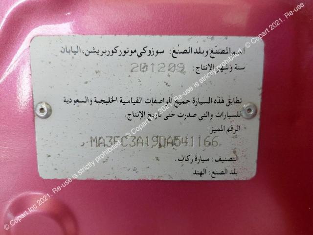 MA3FC3A19DA541166 Suzuki Celerio