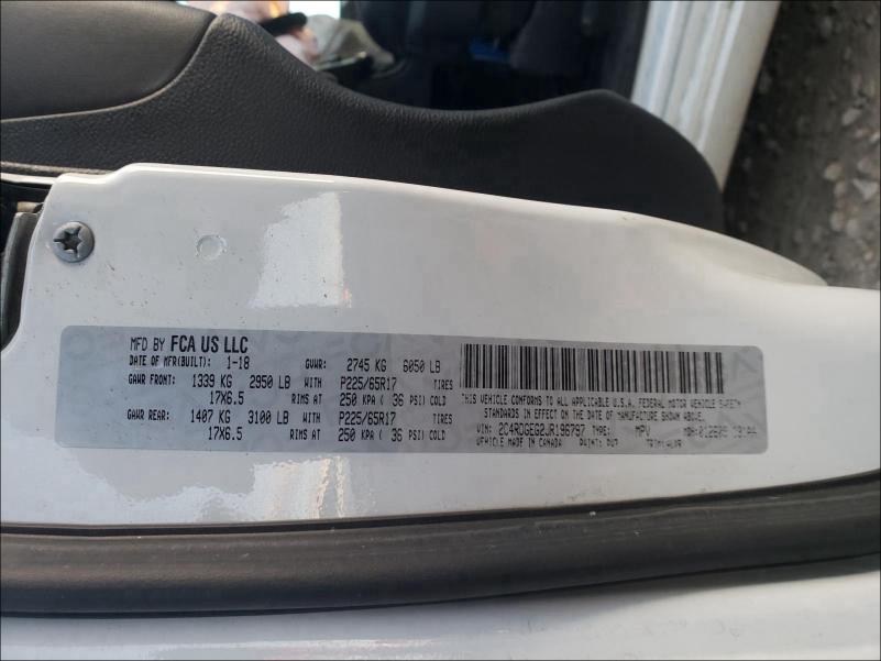 2018 DODGE GRAND CARA 2C4RDGEG2JR196797