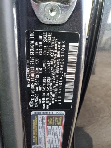 5XYRL4LC9MG001093 KIA SORENTO S