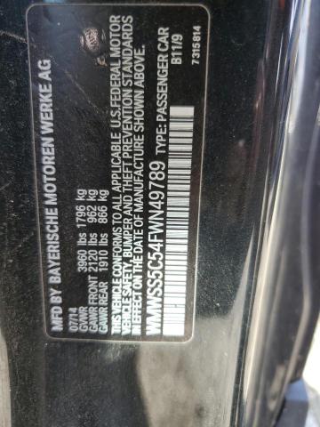 WMWSS5C54FWN49789 Mini Cooper S Paceman