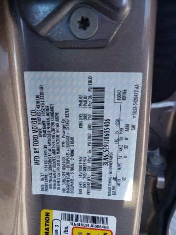3LN6L5E91JR605406 Lincoln MKZ