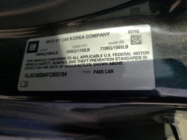 2015 CHEVROLET SPARK LS KL8CA6S94FC805184