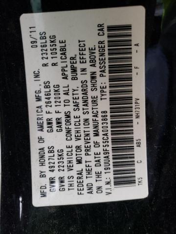 19UUA9F55CA003868 Acura TL