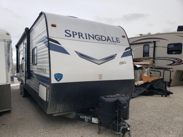 Springdale Travel Trailer salvage cars for sale: 2022 Springdale Travel Trailer