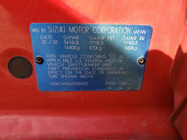 JS2RC41H625105423 Suzuki Aerio