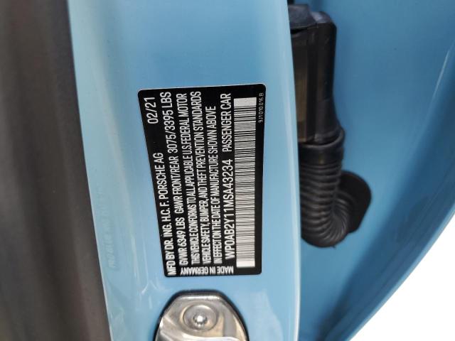 2021 PORSCHE TAYCAN 4S - WP0AB2Y11MSA43234